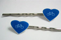 I Heart My Bike Bobby Pins