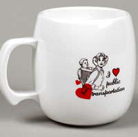 I Heart Public Transportation 100% Corn Mug