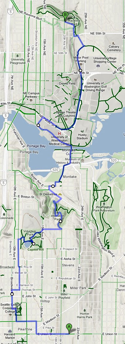 Capitol Hill to Ravenna Park