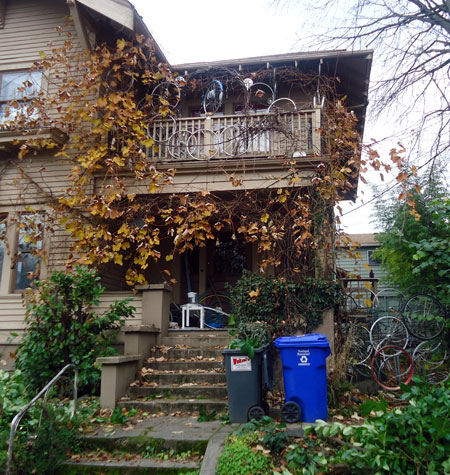 Bikey house on SE Salmon St.
