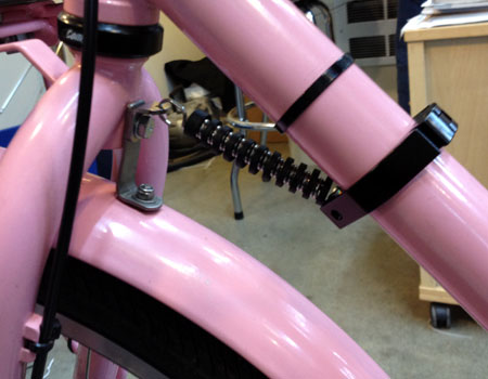 Front wheel stabilizer