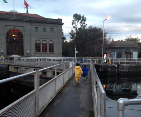 Walking through the Ballard Locks