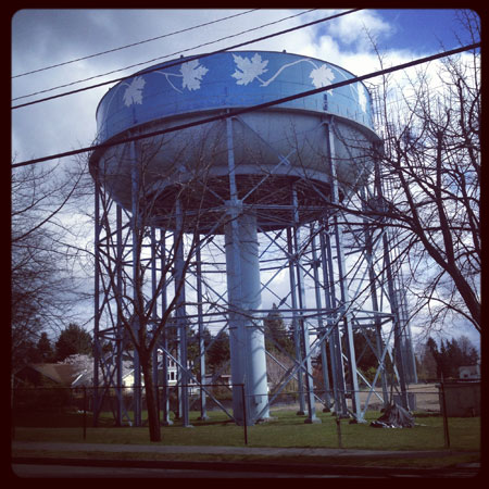 Maple Leaf water tower
