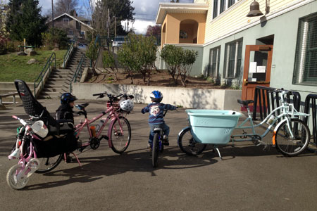 Little bike, big bike, and huge bikes