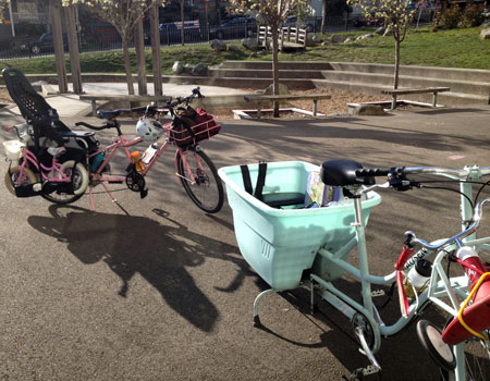 Loading the mamabikes