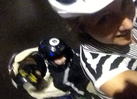 Both kids sleeping panda shot