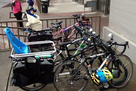 Hooptie with Yepp seat on Big Dummy