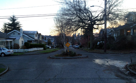 The icy intersection today