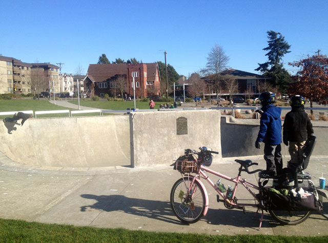 FlightDeck as skate bowl viewing platform