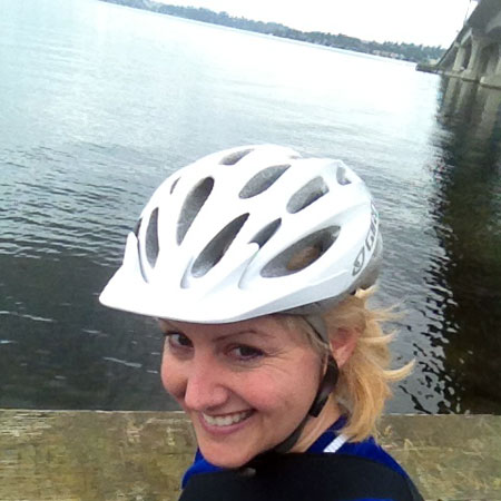 View of the I-90 bridge