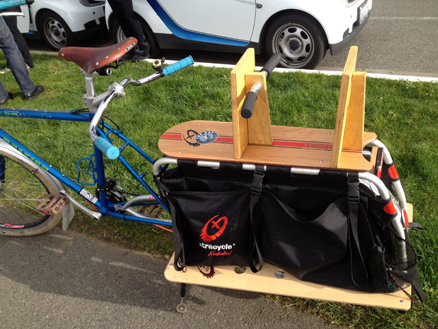 Xtracycle at Alki