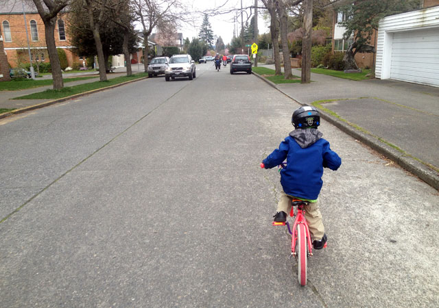 Five-year old on the road!