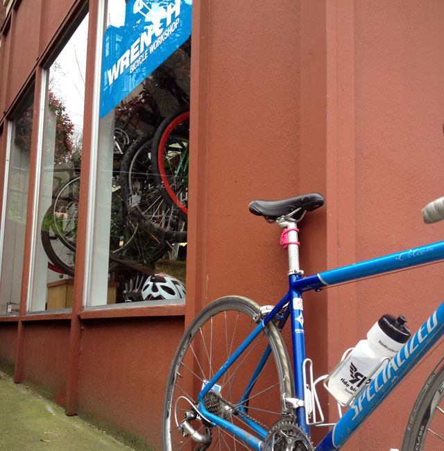 Greasy chain at Wrench Bicycle Workshop