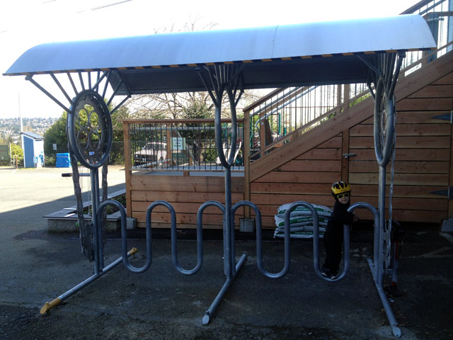 Climbing on the PNA rack