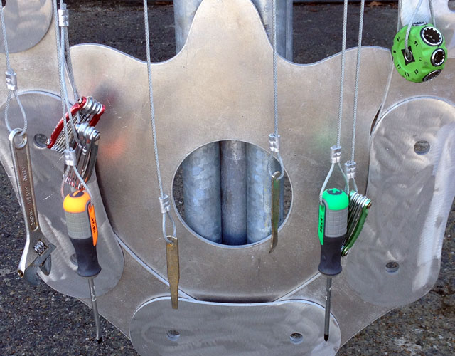 Close up of PNA bike rack tools