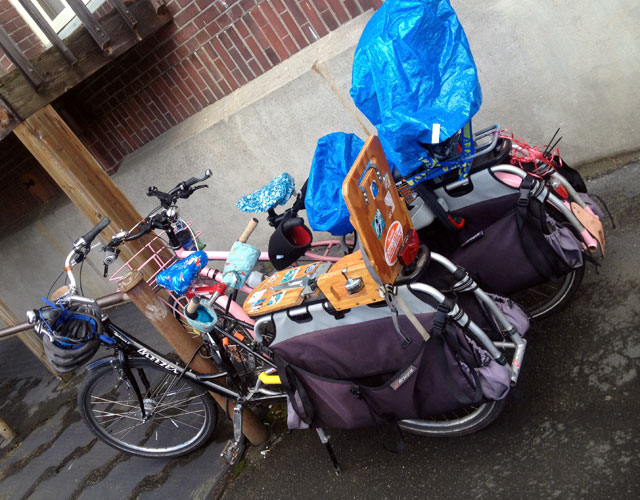 Long tails in the rain