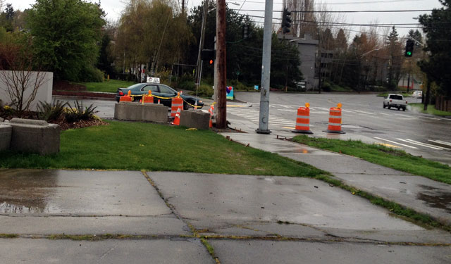 Bottom of the cycle track