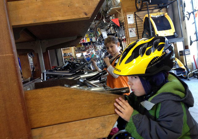 Music in the bike part bins