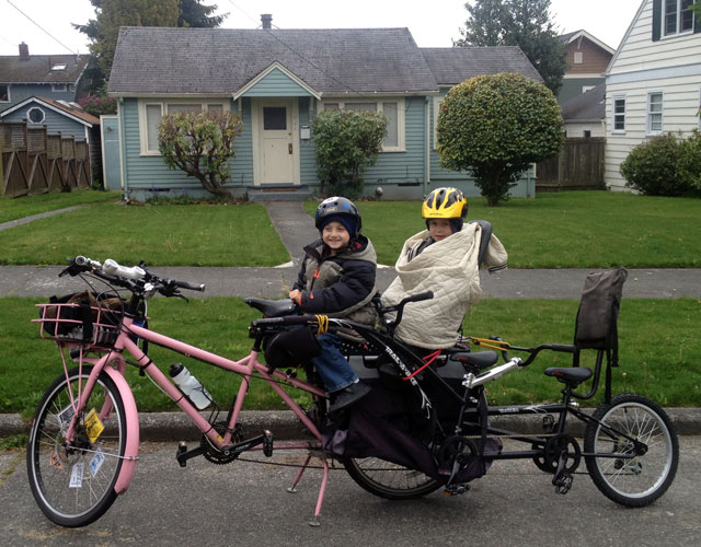 Tandem trail-a-bike in the FreeLoader