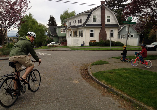 Separate bikes back home