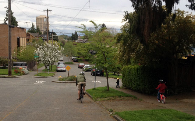 Heading downhill at varying speeds