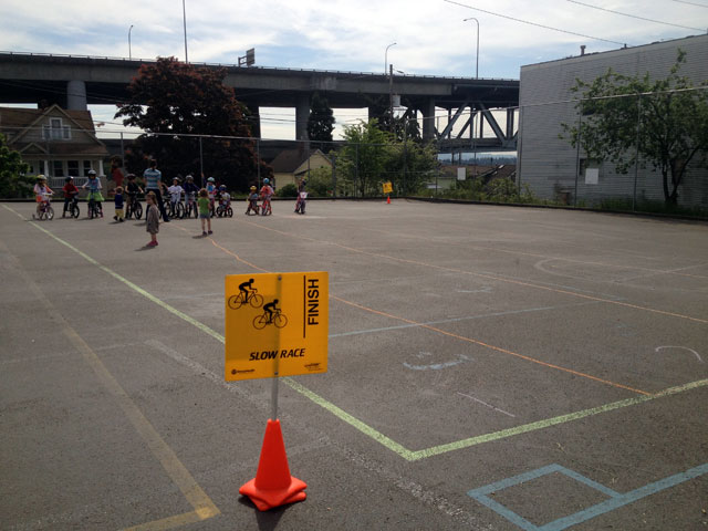 Bike Rodeo slow race