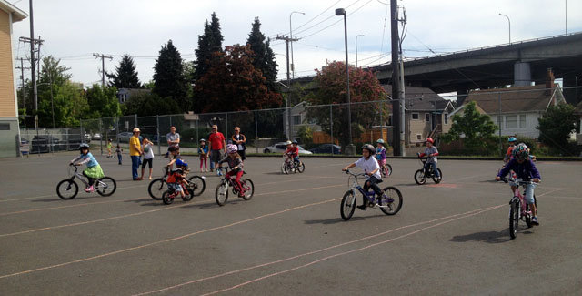 Bike Rodeo slow race
