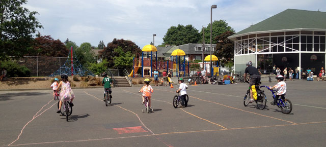 Bike Rodeo slow race