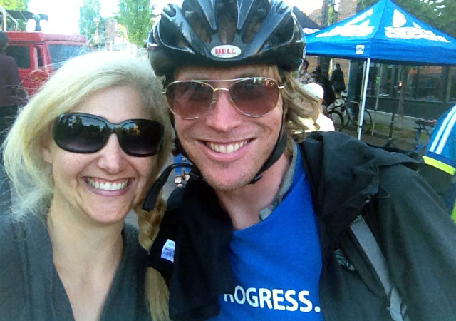 Me and Ian of Bicycle Benefits