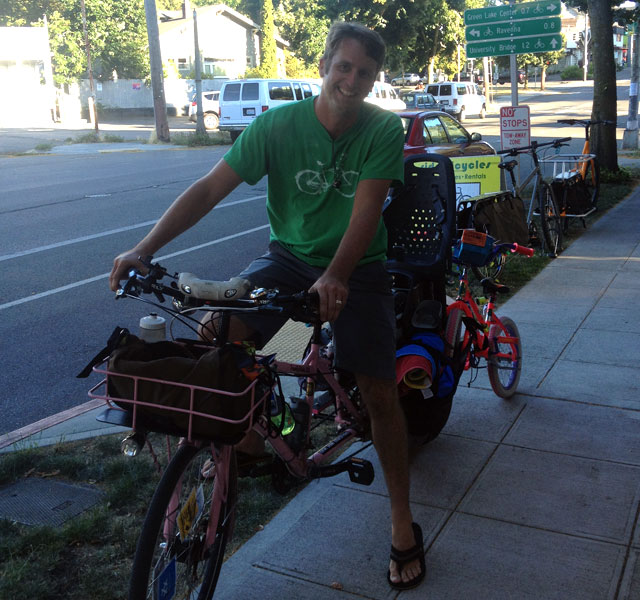 Christiaan on my Big Dummy