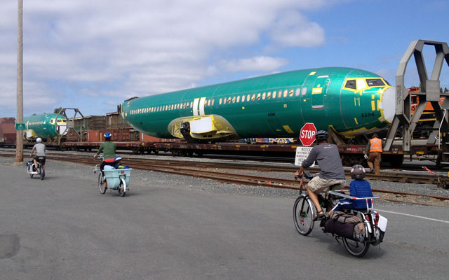Heading home from bike camping