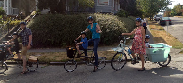 Little bikes and big bike