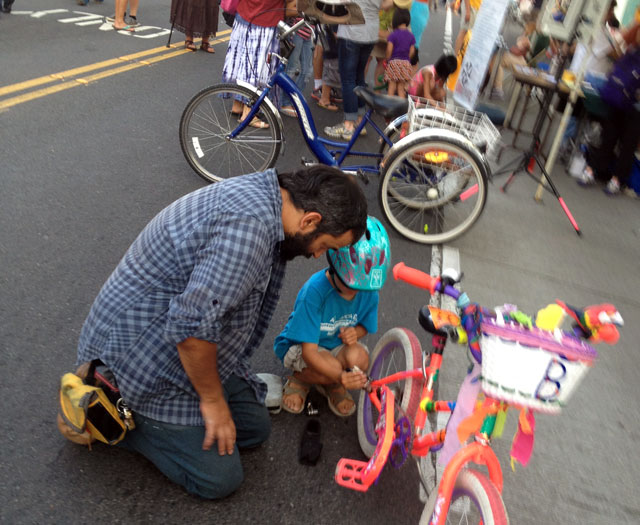 Bike repair with Davey Oil