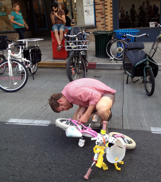 On-the-spot bike repair with Tyler