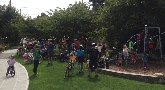 Kidical Mass at Ballard Corners Park