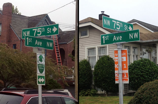 Pop-up Greenway sign