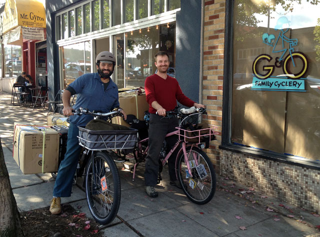 O & G of G & O Family Cyclery. And mamachari boxes