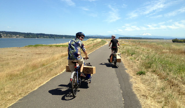 Riding too far along the Columbia River