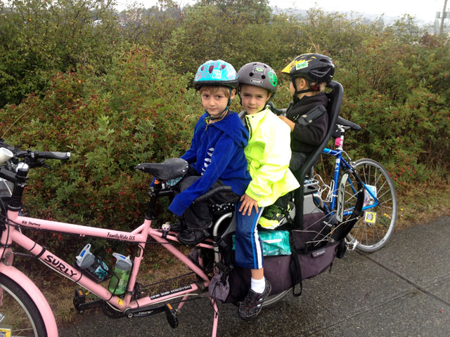 Four (including me) on a bike