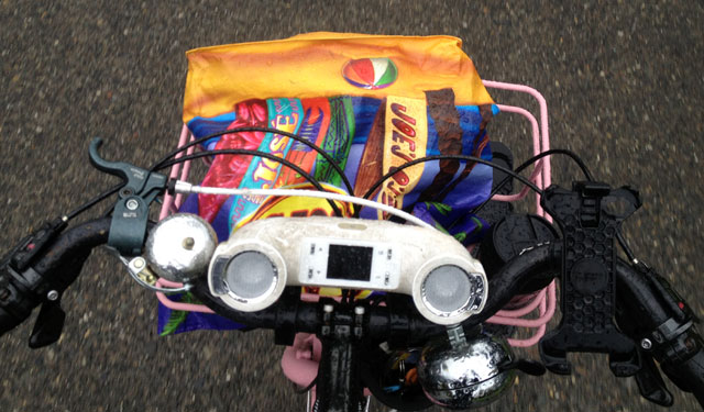 Reusable shopping bag as purse holder