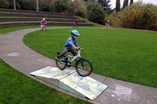 Birthday party bike rodeo