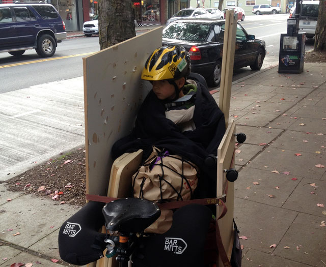 Train table on the bike