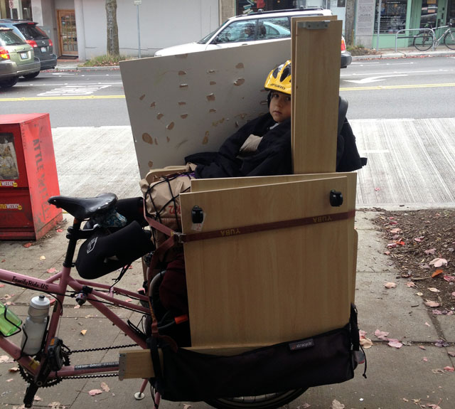 Train table on the bike