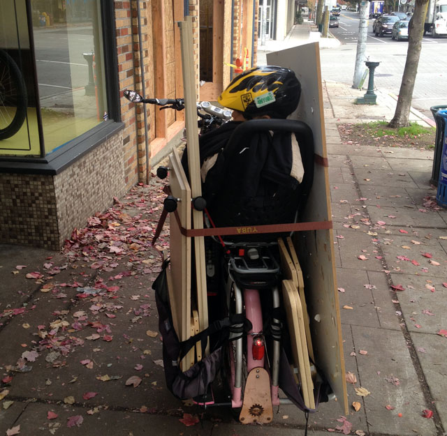 Train table on the bike