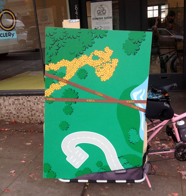 Train table on the bike