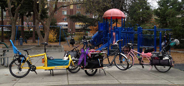 Bike parade at Bitter Lake
