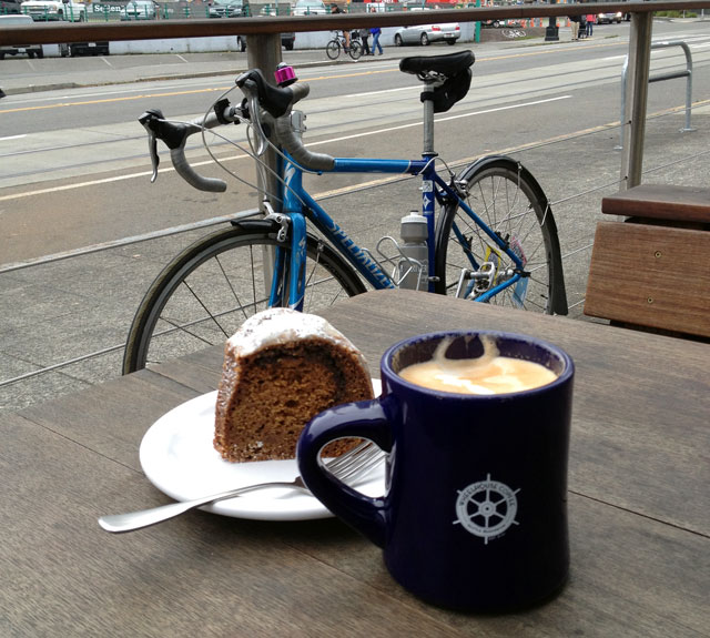 Sitting outside Wheelhouse