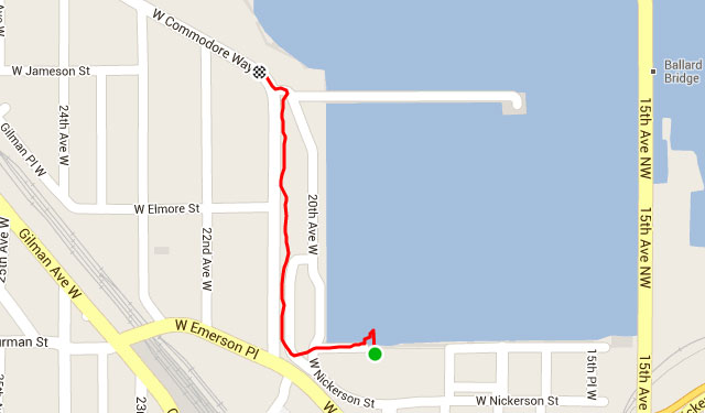 Fishermen's Terminal bike trail