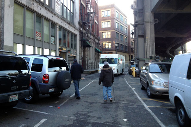 Waterfront trail detour