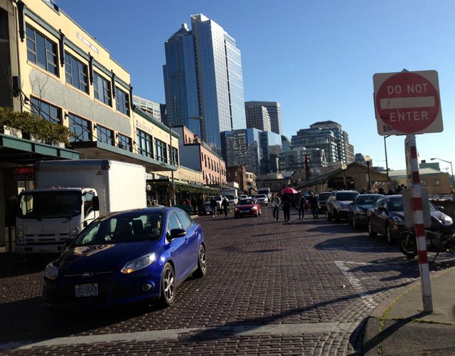 Salmoning up Pike Place